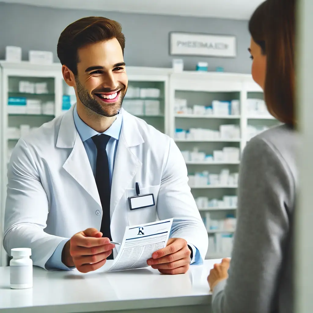 Manchester Chemist pharmacist in a private consultation room for vaccine advice