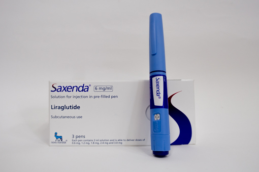 Saxenda Manchester illustration showing structured weight support at Manchester Chemist